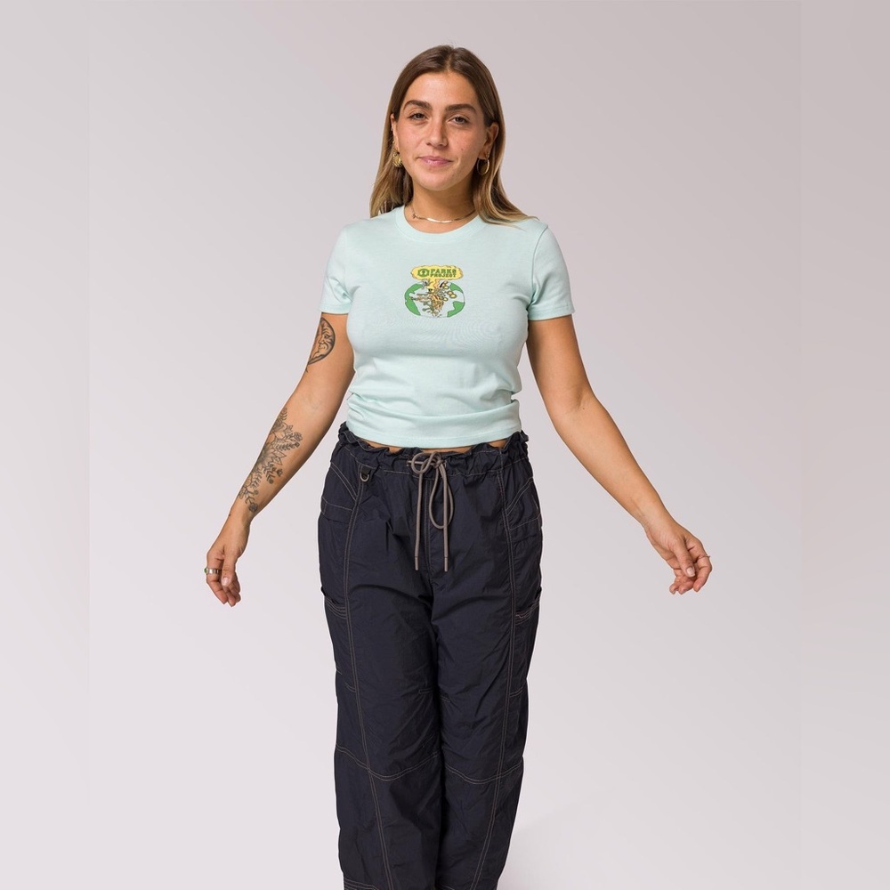 Women's Secret Lives Of Lichen Mini Tee, Ash Blue, Multiple Sizes, NWT - Picture 5 of 6